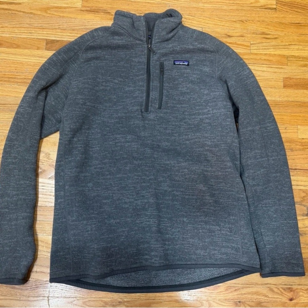 Patagonia better sweater Charcoal Gray Fleece Pullover Mens XL